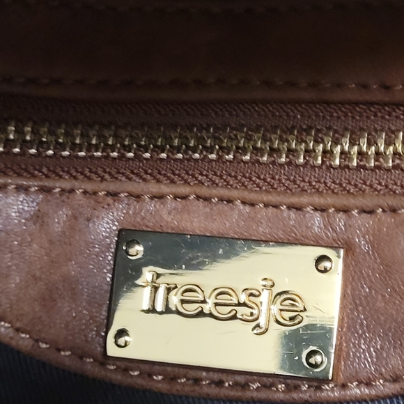 Treesje women's brown soft leather boho slouch shoulder/handbag - Picture 9 of 10